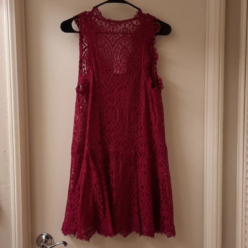 NWT, Free People Heart in Two Lace Mini Dress - Picture 8 of 15